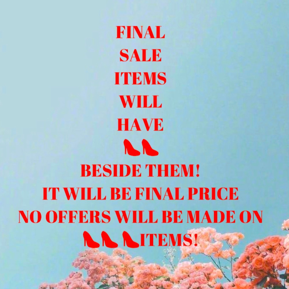 👠👠FINAL SALE ITEMS👠👠